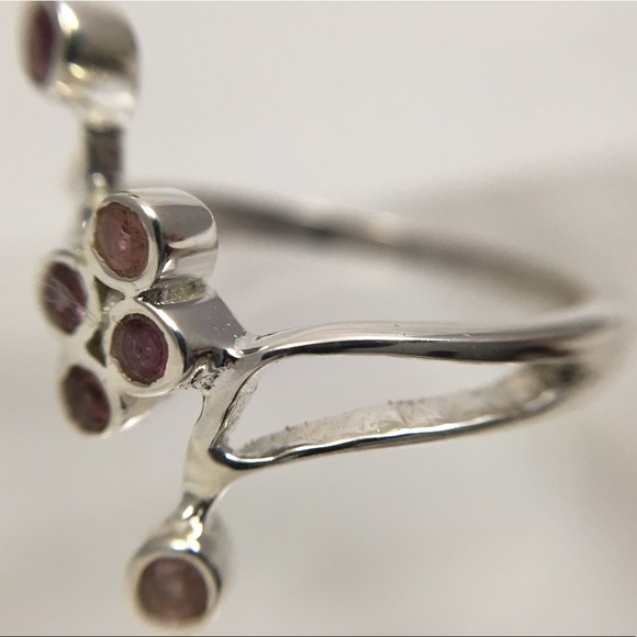 Sterling Silver 925 Pink Tourmaline Ring - Picture 3 of 8